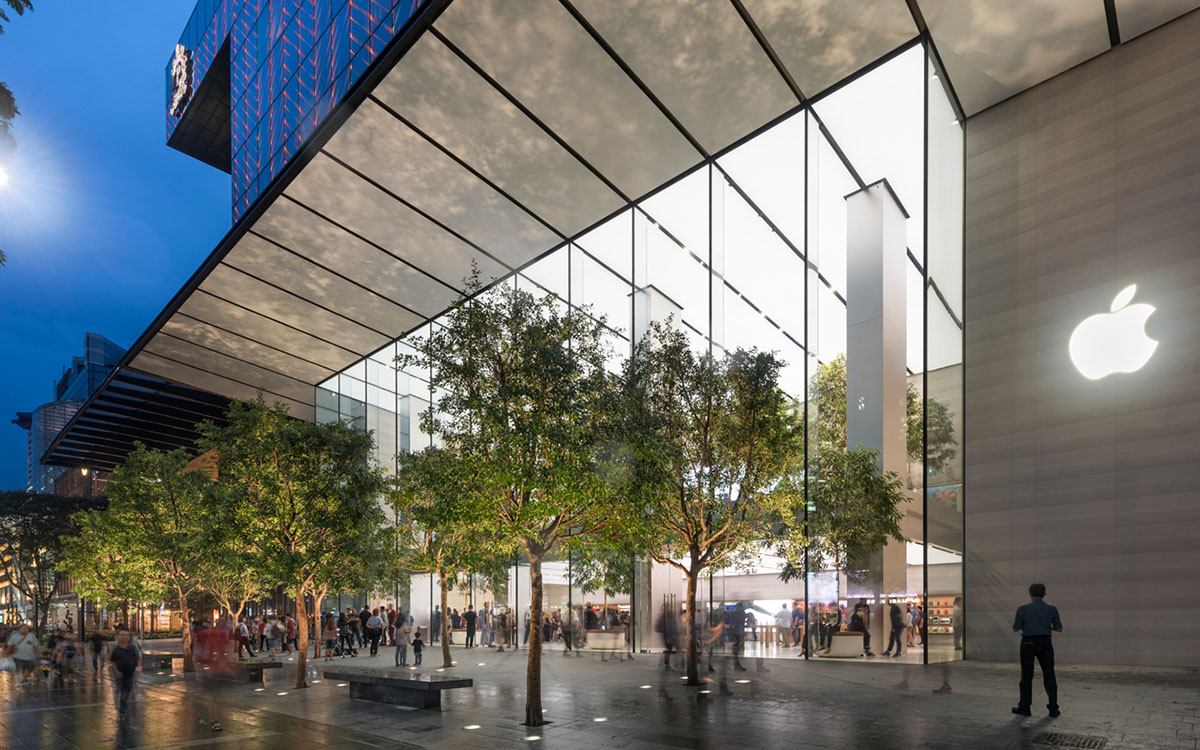 Singapore’s first Apple flagship store completed by Foster + Partners