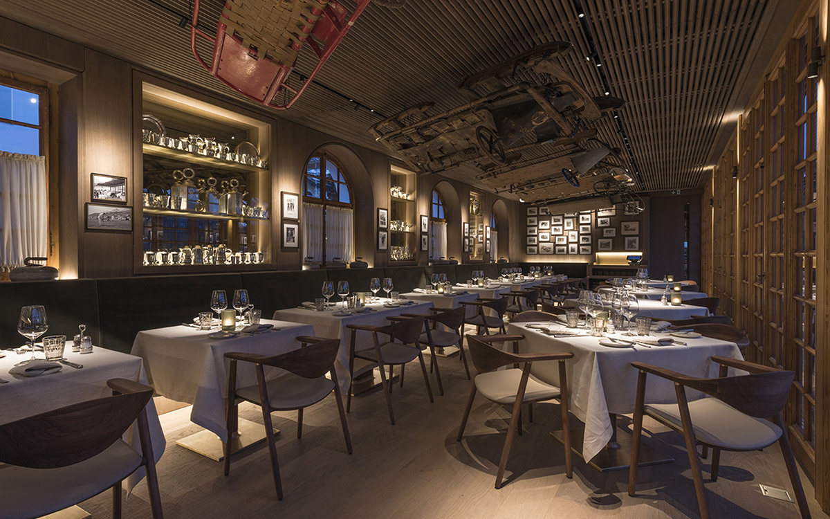 Foster+Partners renovates historic Kulm Eispavillon with wooden-truss canopy in St Moritz