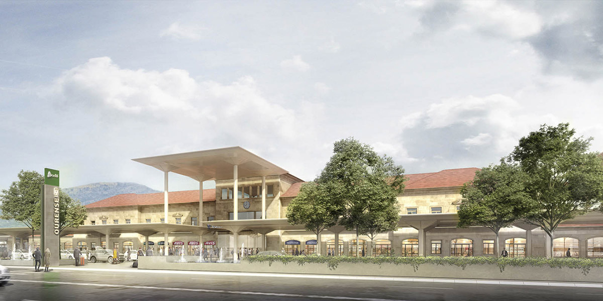 Foster + Partners renovates existing Ourense FFCC Station in Spain with modular canopies