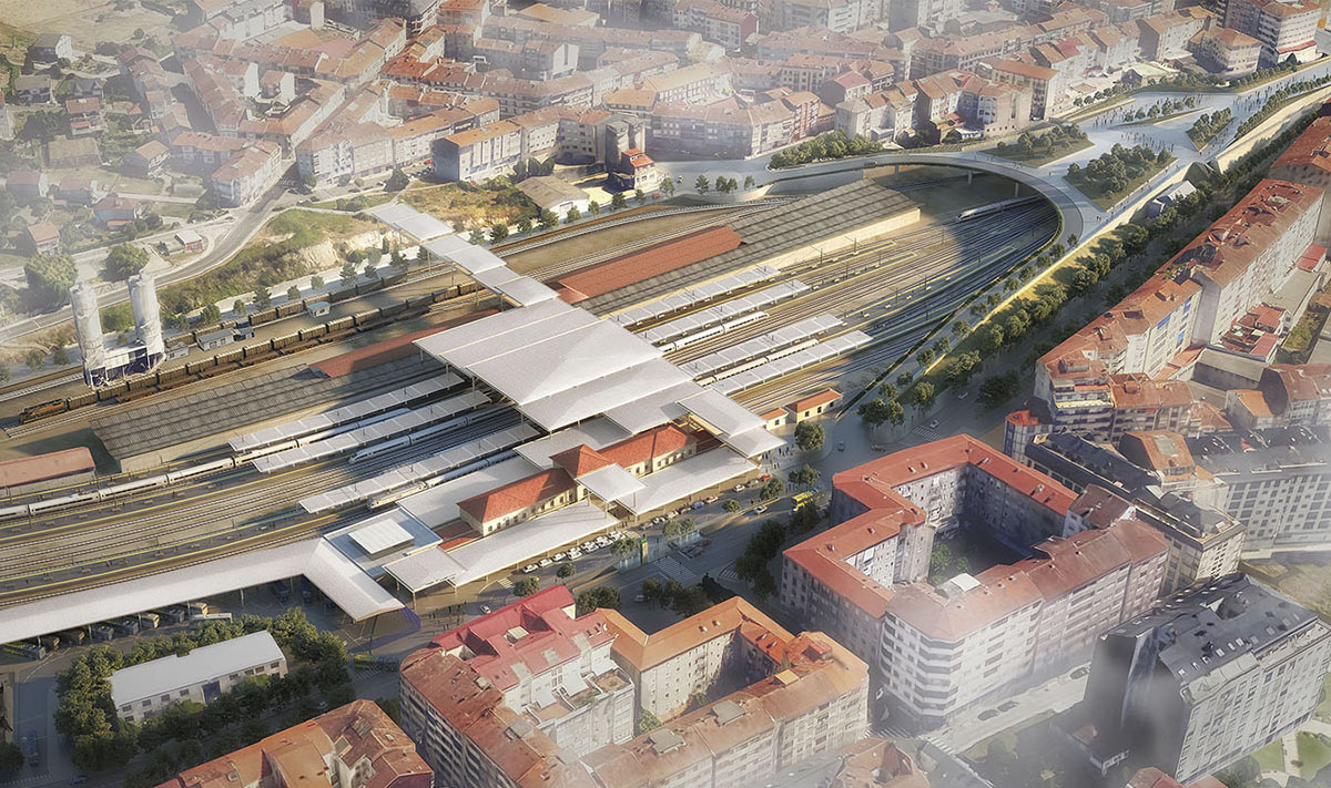Foster + Partners renovates existing Ourense FFCC Station in Spain with modular canopies