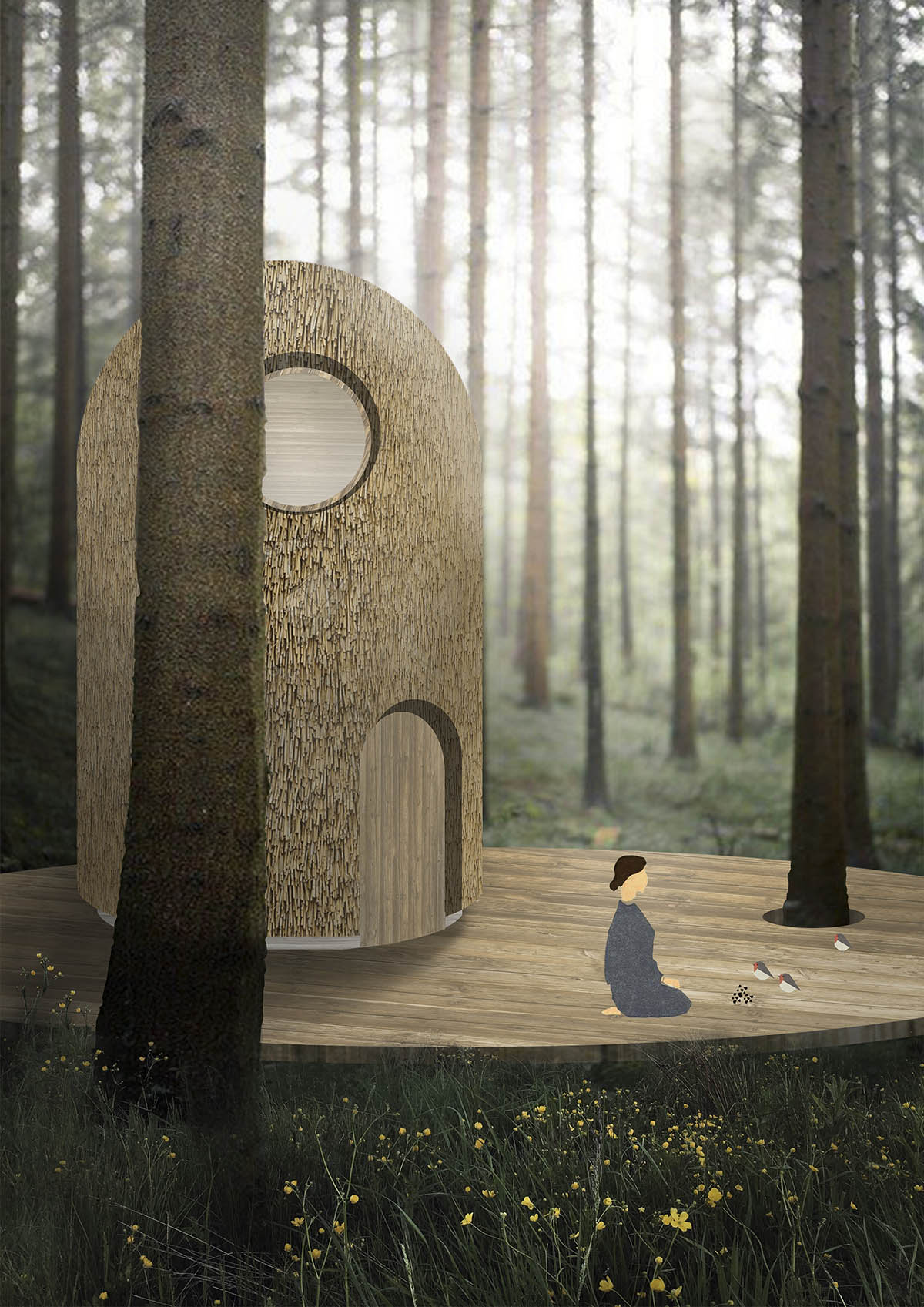 Bee Breeders Announces Winners For Silent Meditation Forest Cabins competition