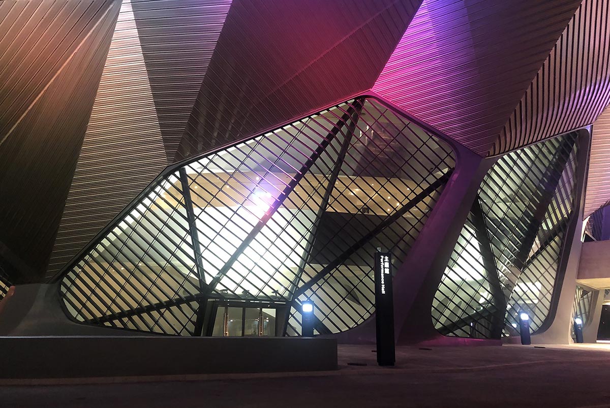 RUR Architecture DPC completes music center with crystalline geometry in Taiwan