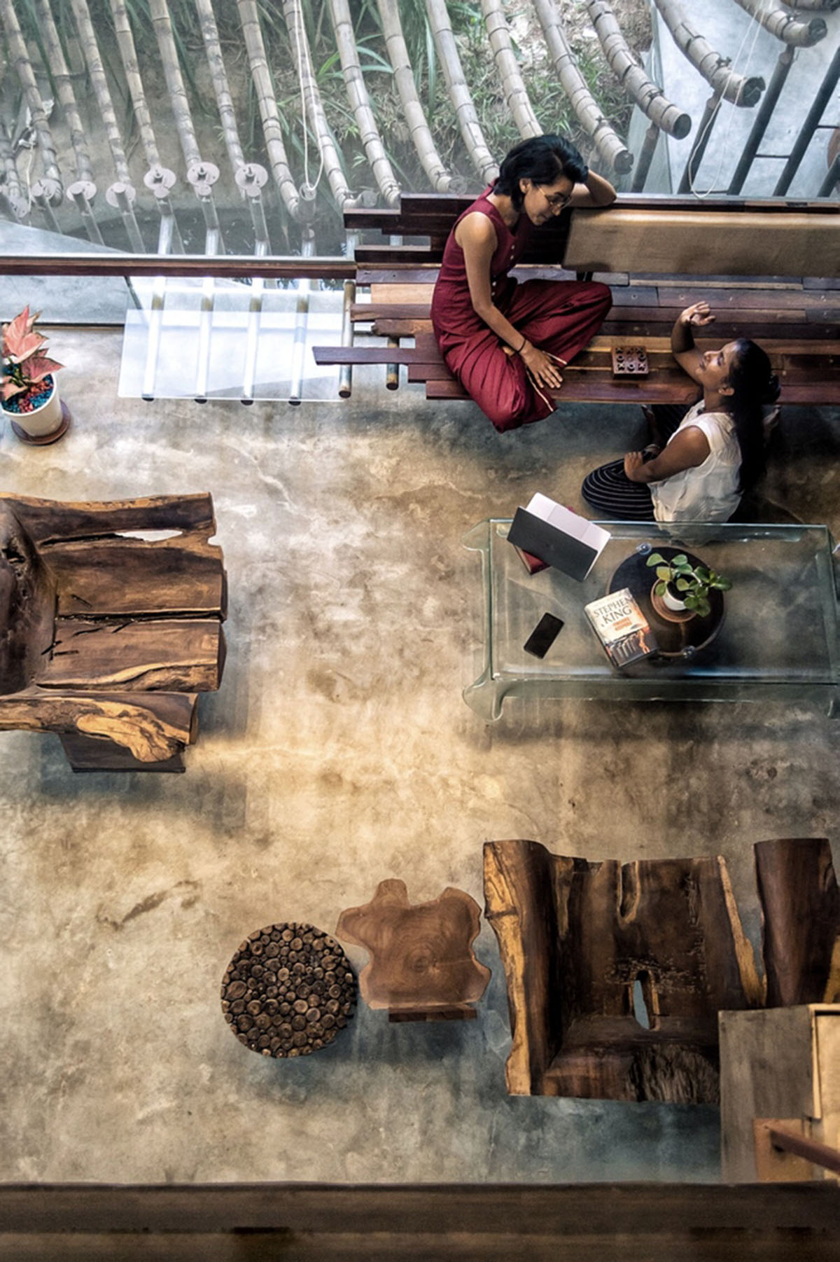 Curvaceous bamboo element changes the soul of this private residence designed by Wallmakers in India