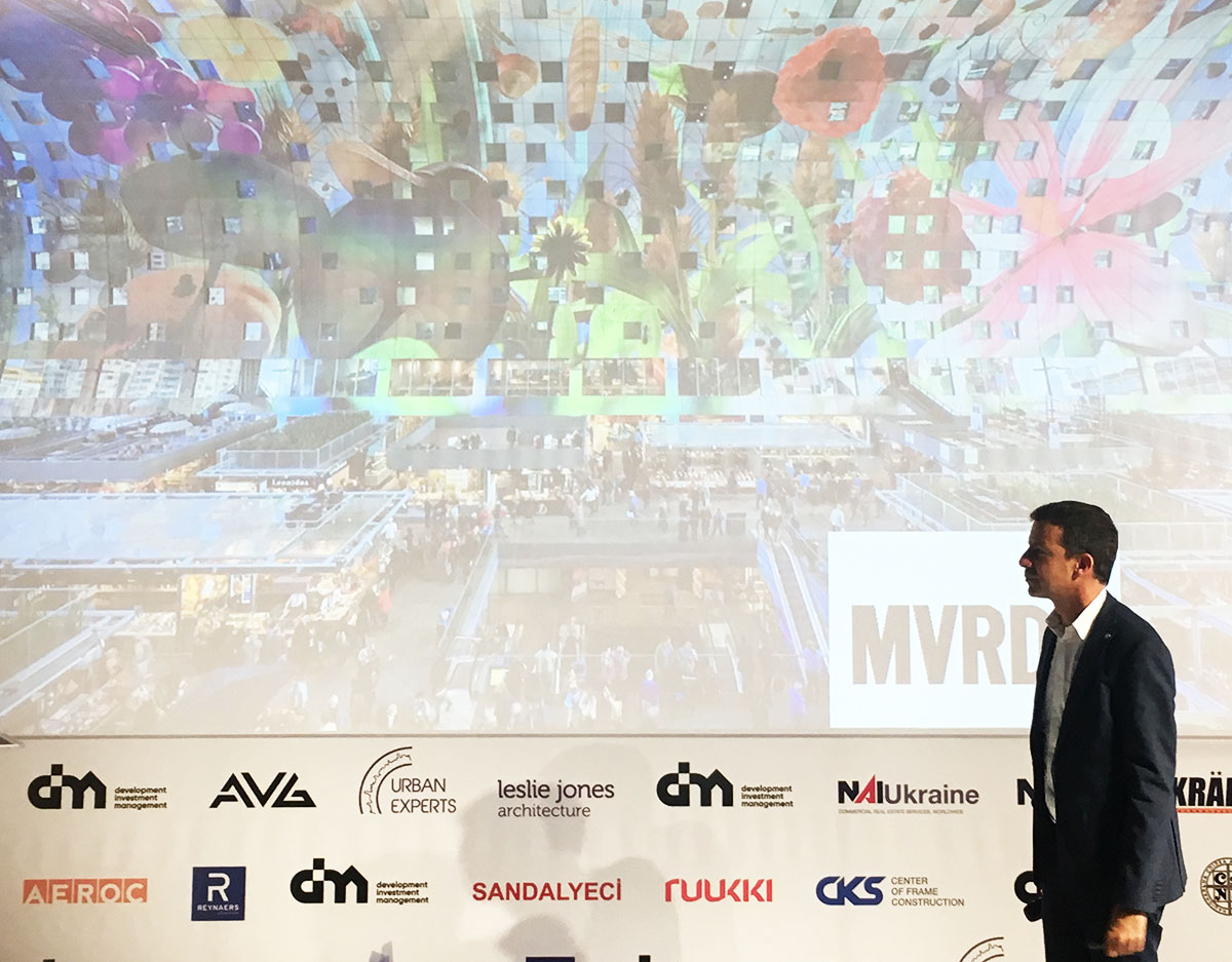 Jan Knikker discusses MVRDV buildings to show how they create sustainable living for the future