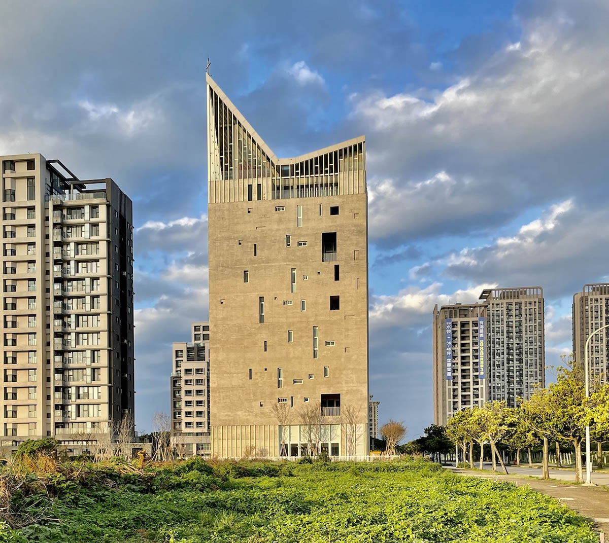 The Gothic Church on a Skyscraper