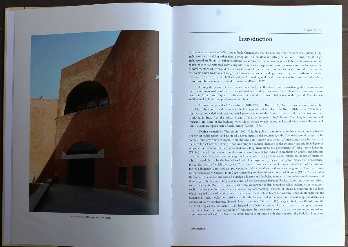 20th Century Indian Architecture:  Genesis and Metamorphosis of Modernism