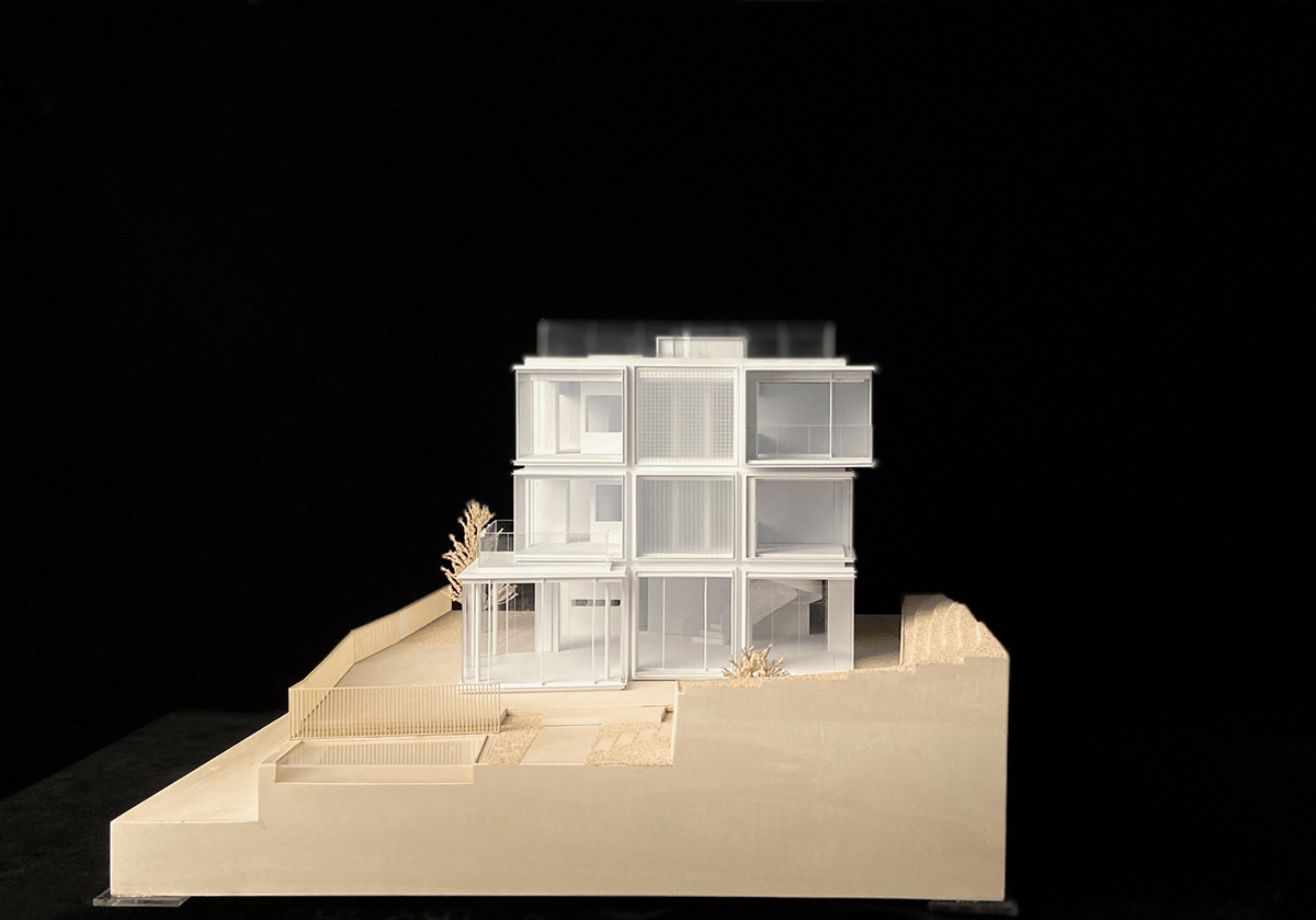 Cube Hotel, made of black skeleton, provides equal space to each room overlooking bamboo forests