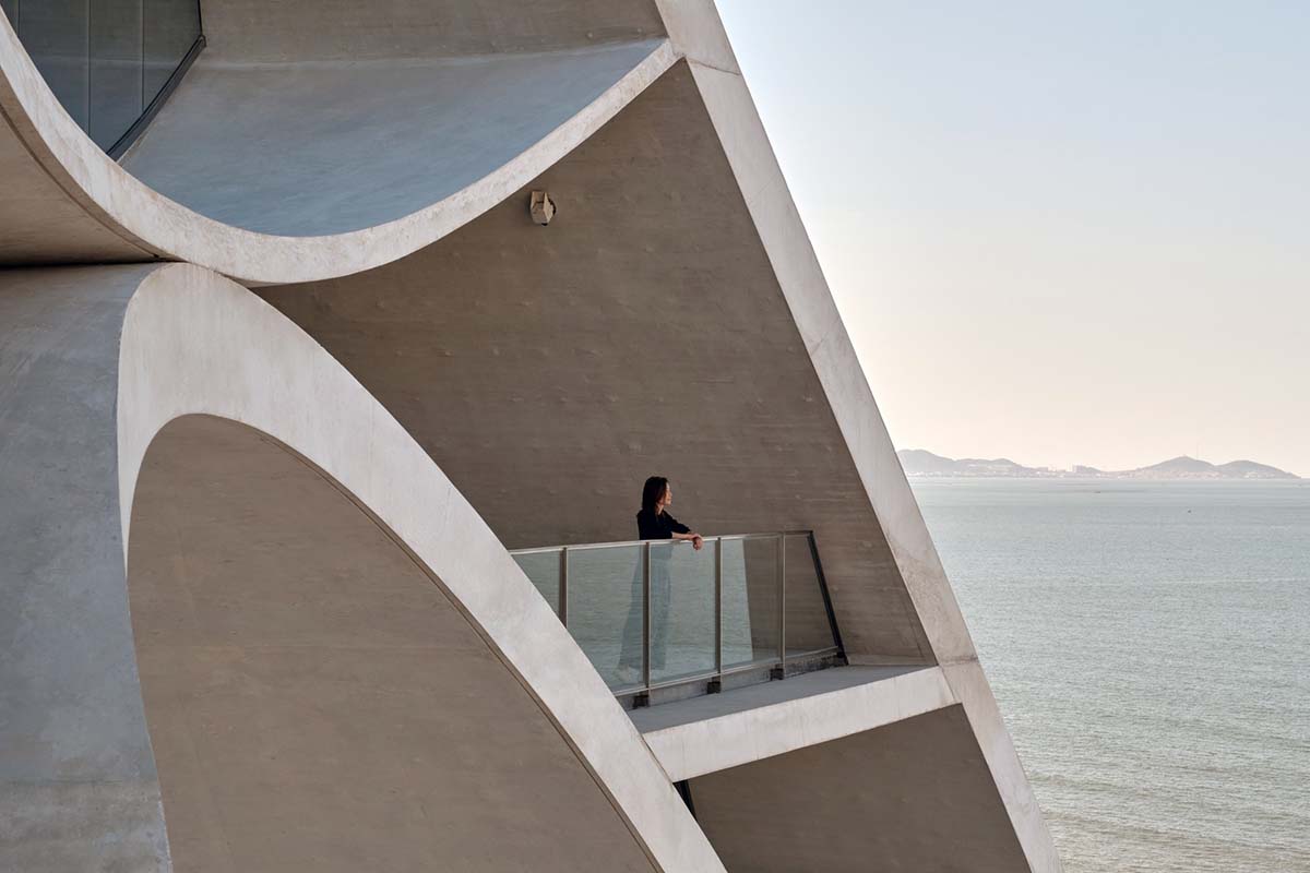 OPEN Architecture completes double-shell concrete Sun Tower in Yantai