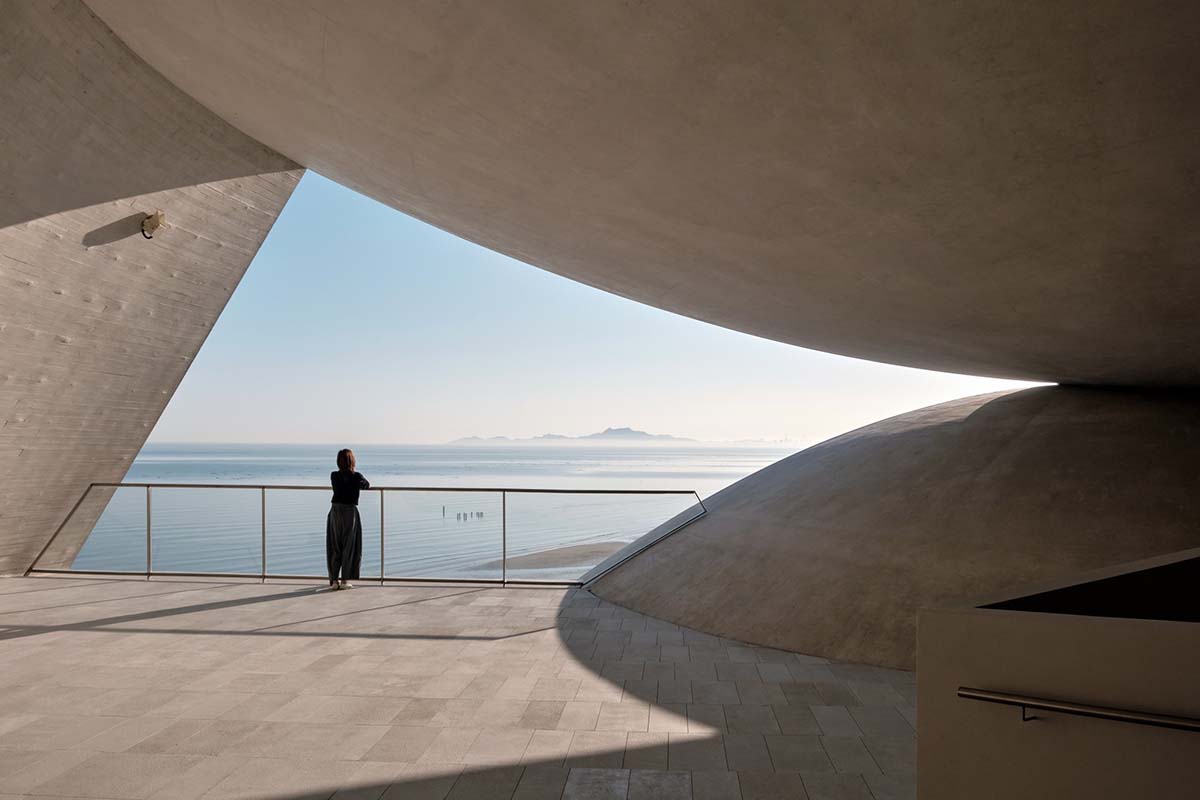 OPEN Architecture completes double-shell concrete Sun Tower in Yantai