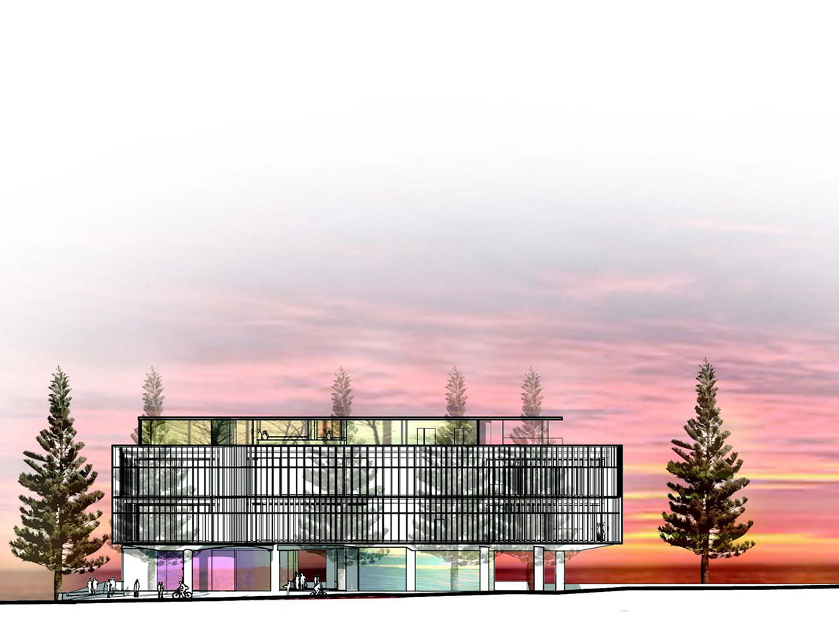 Architects propose sandy-formed, stone age-looking designs for Cottesloe Beach Pavilion in Australia