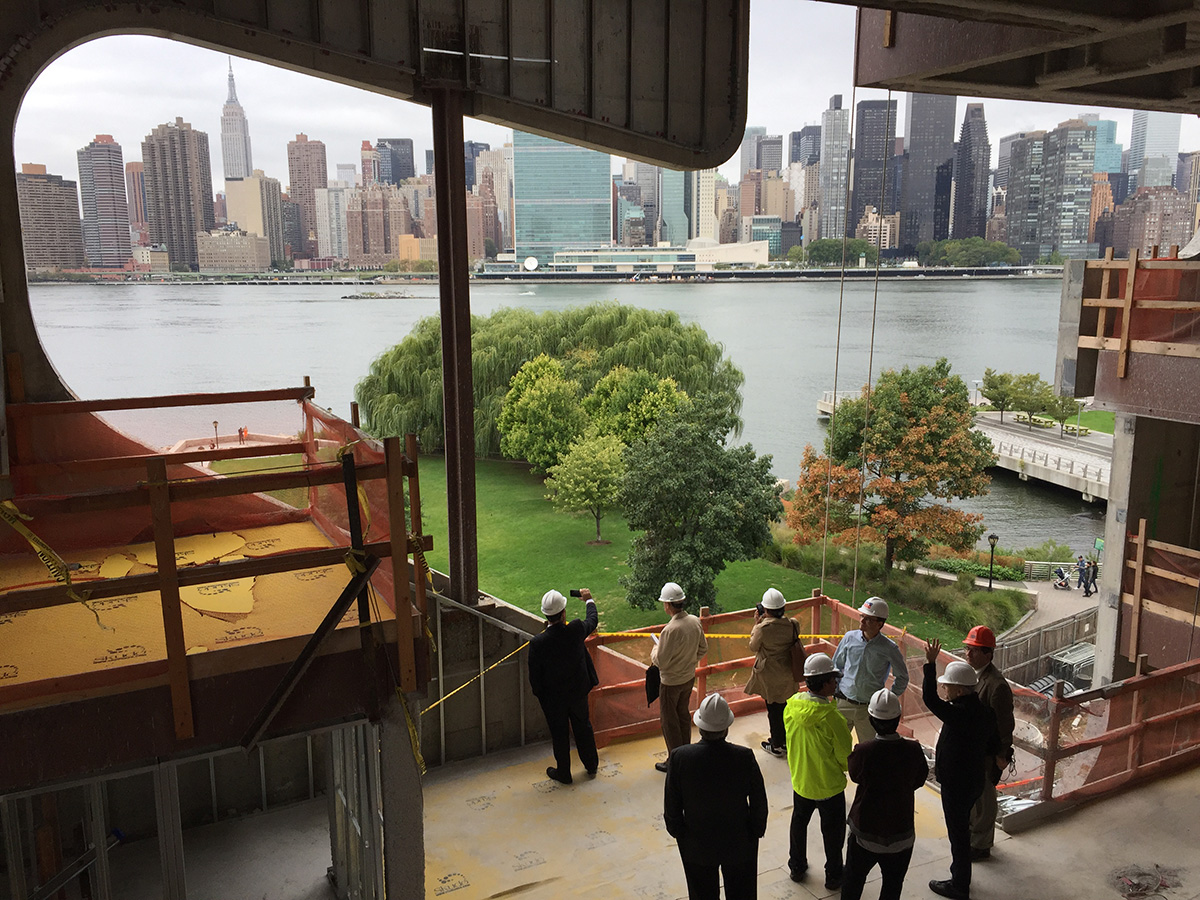 Steven Holl’s Hunters Point Community Library nears completion in New York