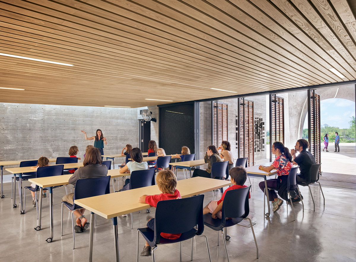 Lake|Flato Architects + Matsys built sculptural petals to increase active participation in the region