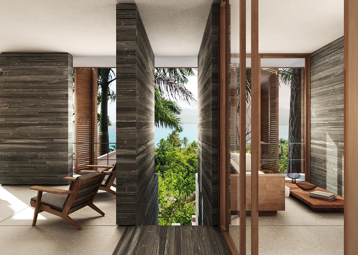 Jasper Architects designs terraced bungalows nestled within the landscape in Dominican Republic