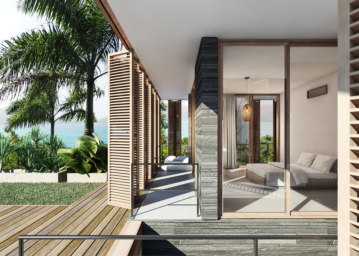 Jasper Architects designs terraced bungalows nestled within the landscape in Dominican Republic