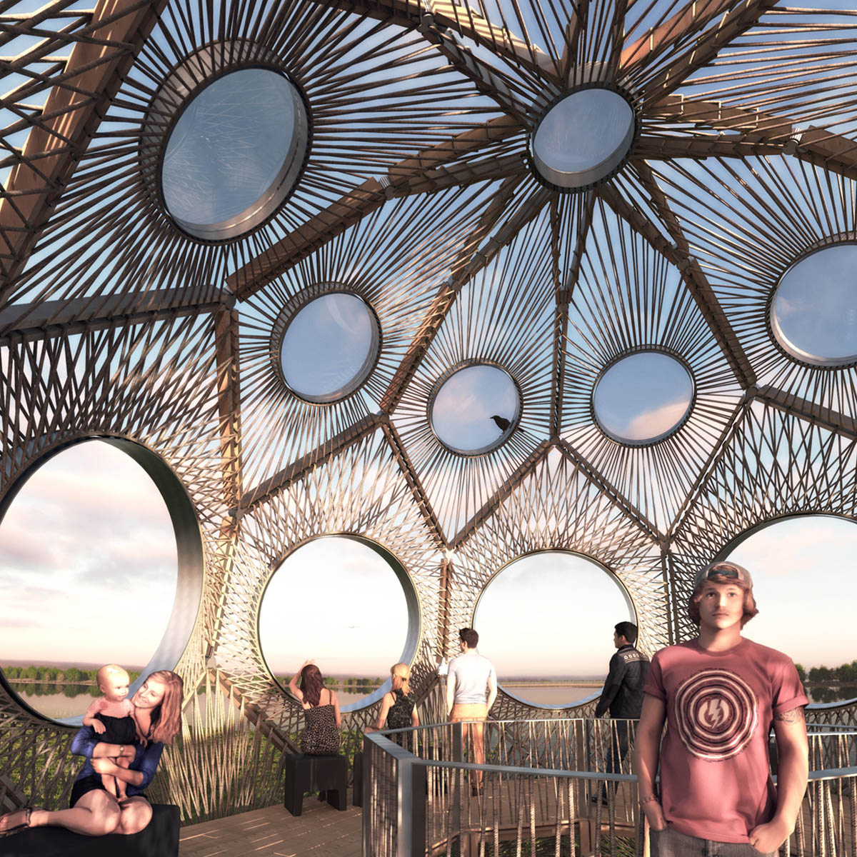Pape Bird Observation Tower winners announced for Latvia's Pape Nature Park