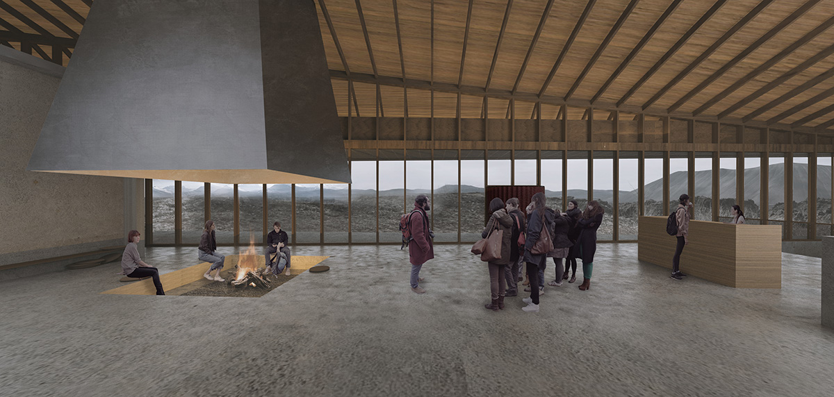 The Iceland Black Lava Fields Visitor Center competition winners announced