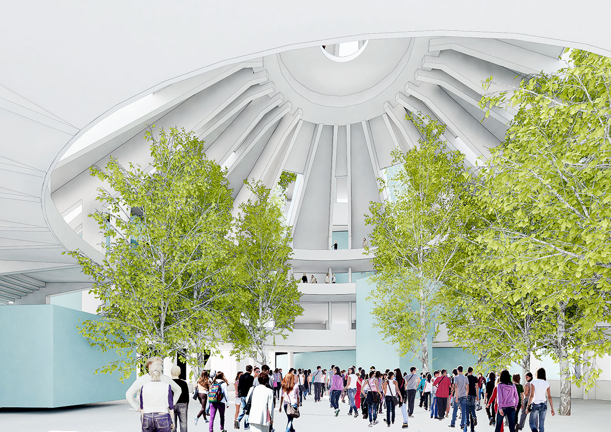 MVRDV transforms Albania's communist-era pyramid into a Culture Center with mega urban staircases