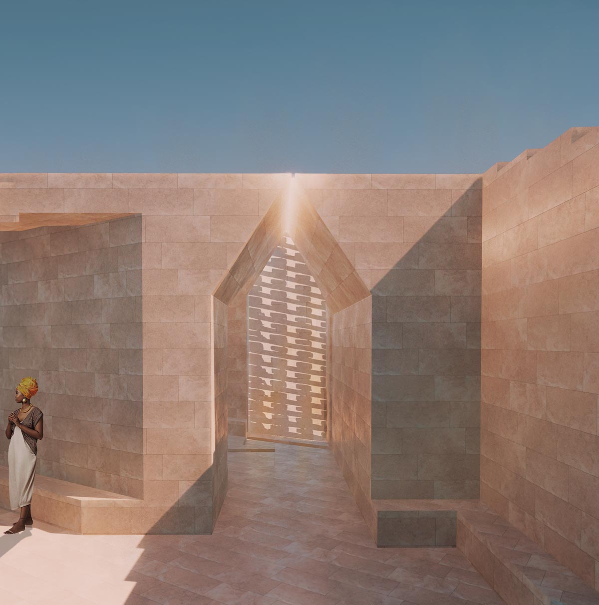 Sumayya Vally creates a stepped wellness centre that blends seamlessly with the Kakuma landscape
