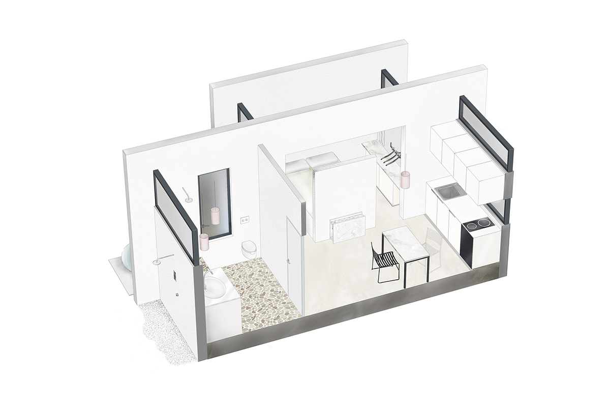 Mandalaki Studio completes minimalist prefabricated holiday house in Greece