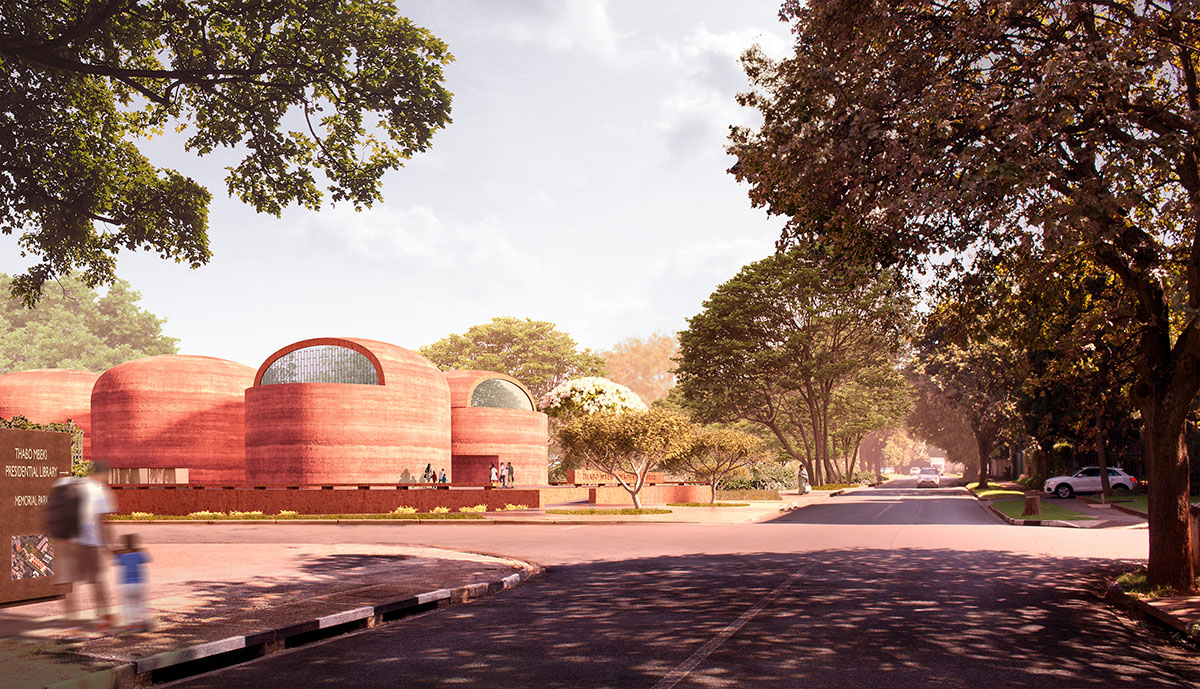 David Adjaye reveals cylindirical Thabo Mbeki Presidential Library in Johannesburg, South Africa