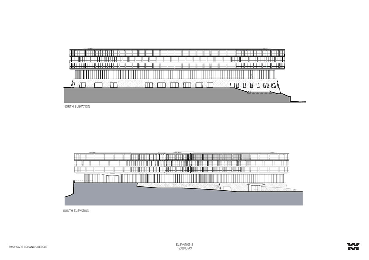 Wood Marsh completes sinuous resort anchored on hand-built locally sourced stone plinth in Australia