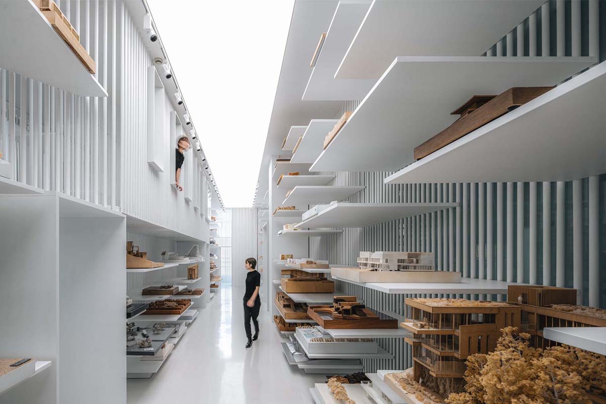Wutopia Lab designed the first architectural model museum of China with continuous steel pipes
