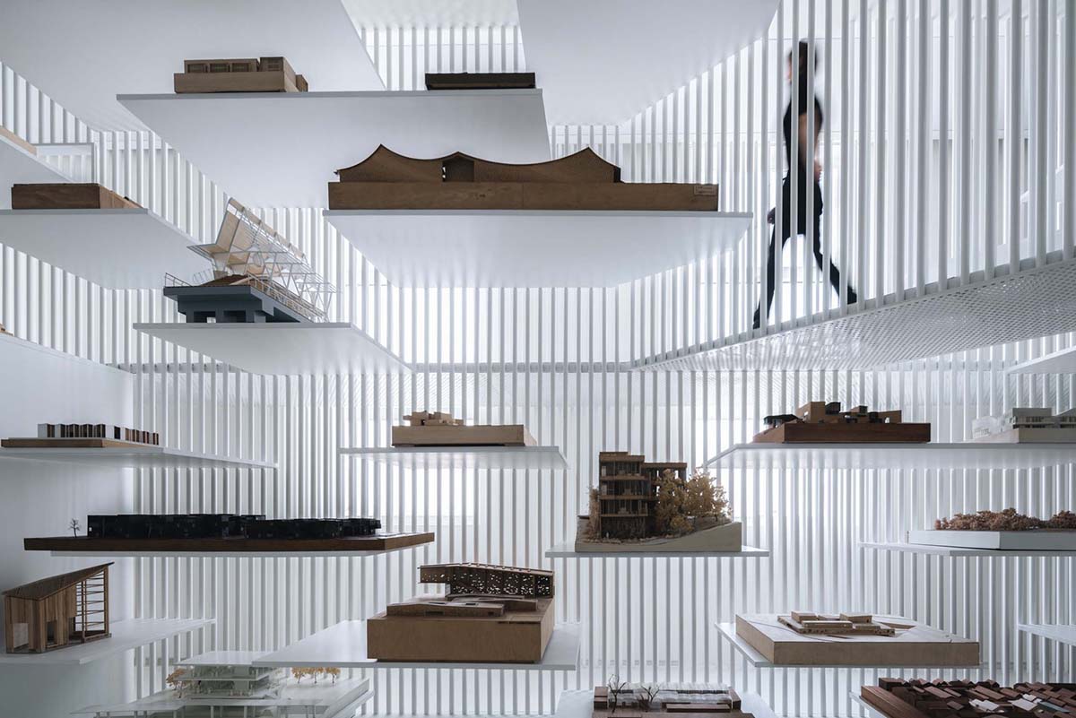 Wutopia Lab designed the first architectural model museum of China with continuous steel pipes