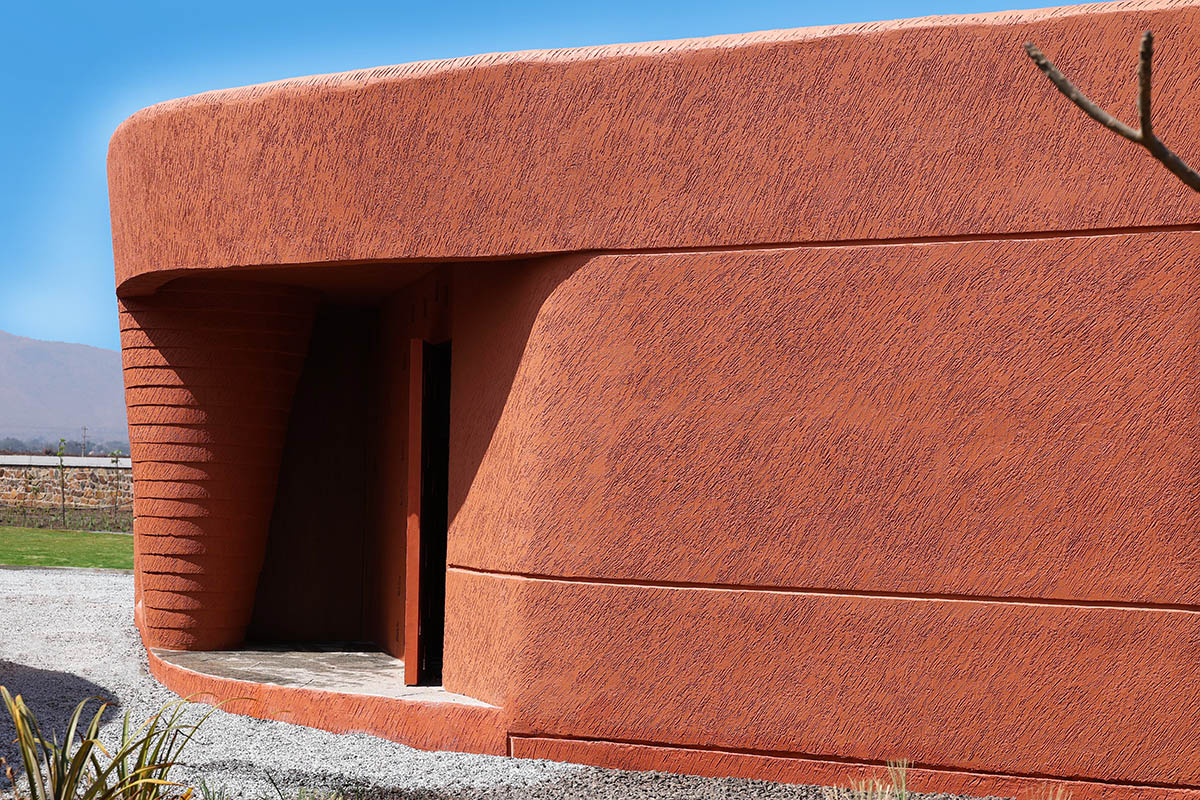 sP+a completes India's new arts centre, Hampi Art Labs, with sinuous concrete volume