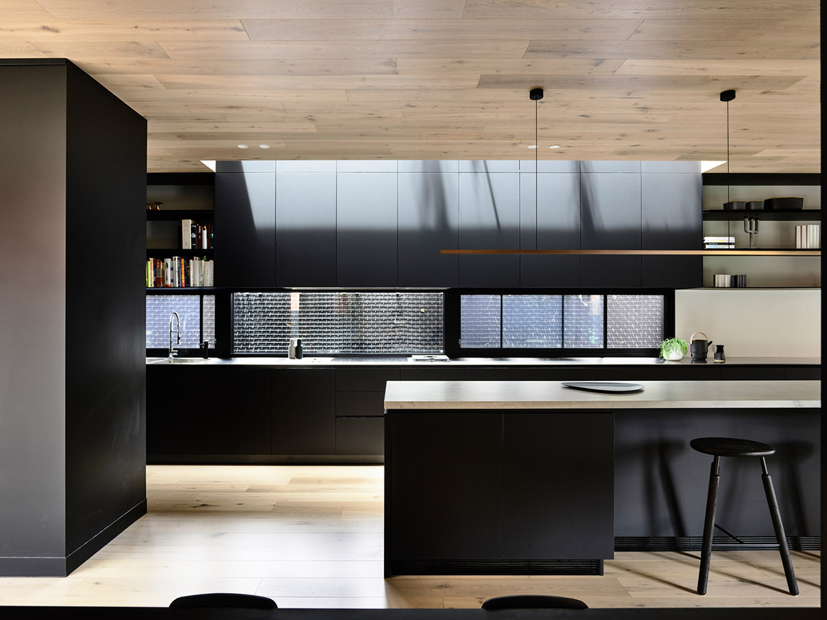 JCB Architects converts old house into new dwelling with refined palette of brick, steel and timber