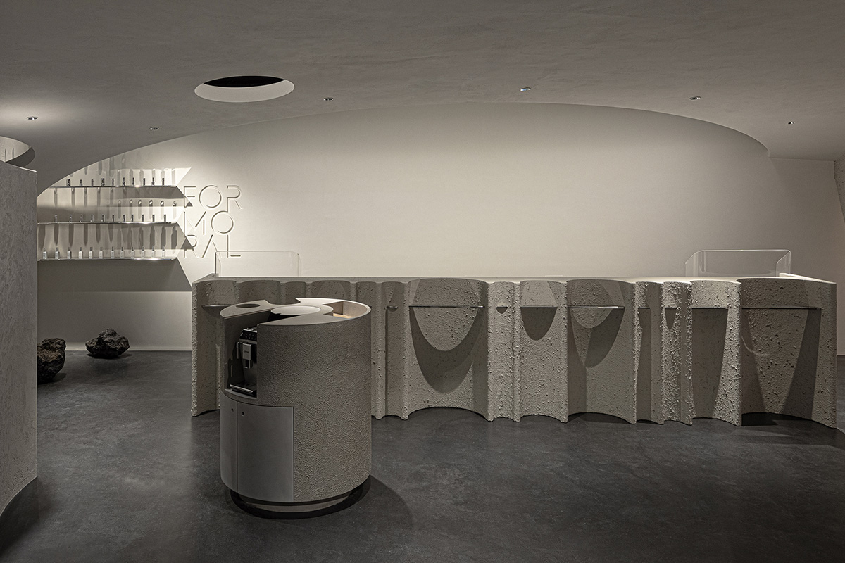 lialawlab completes retro-futuristic skincare centre in Hangzhou, China