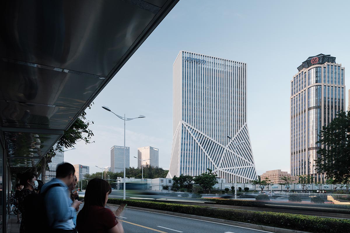 OMA completes JOMOO Headquarters with multifaceted volume in