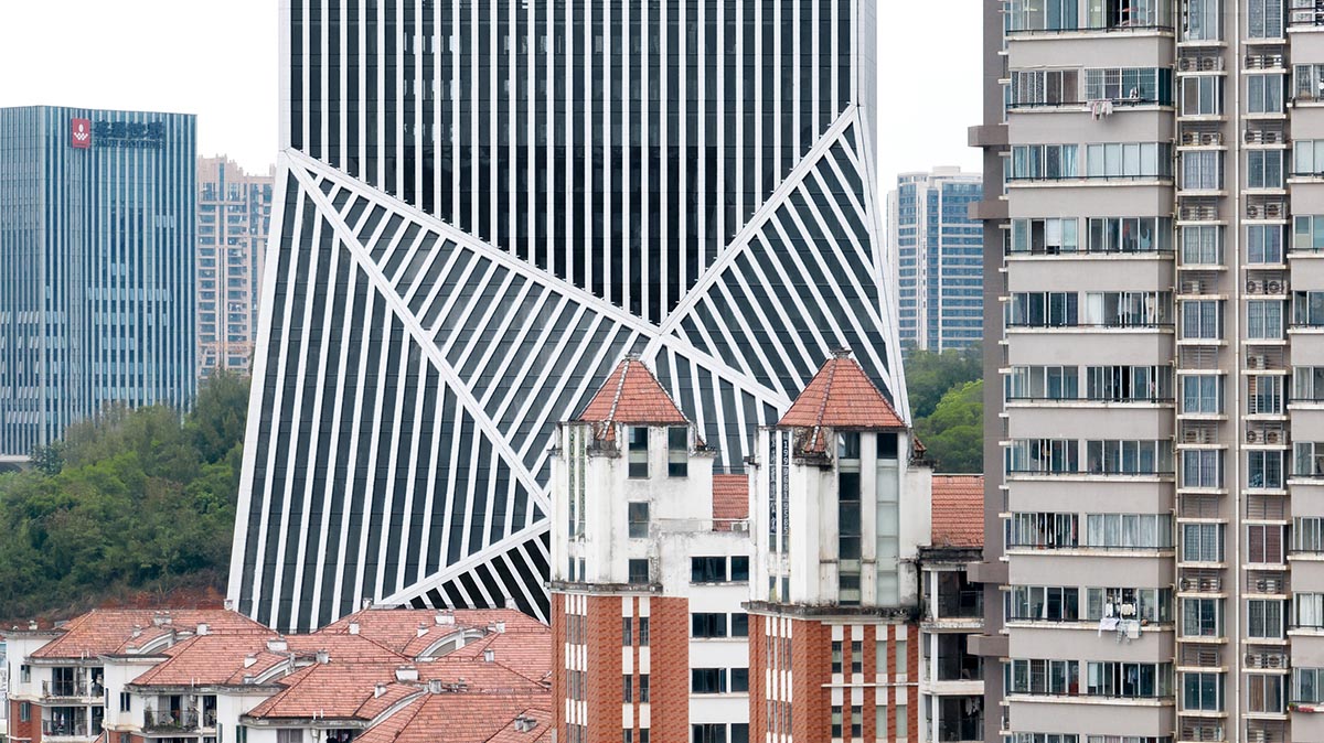 OMA completes JOMOO Headquarters with multifaceted volume in