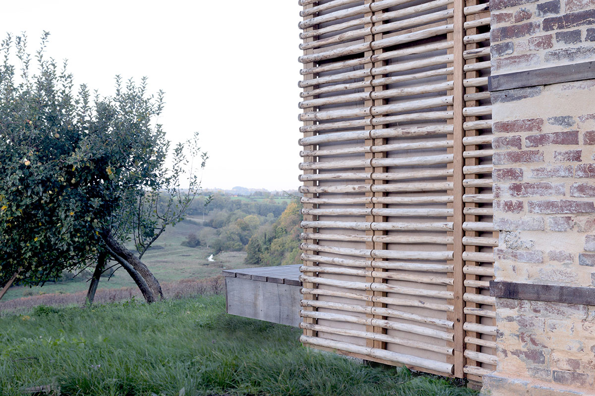 Rural house is renovated with 100 per cent local materials by Anatomies d’Architecture in Normandy