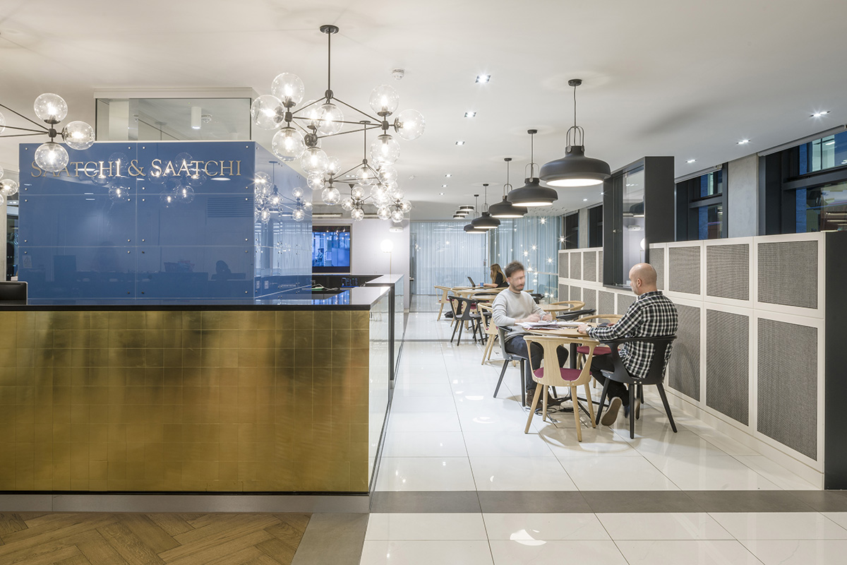 Jump Studios creates a social hub with informal layout for Saatchi & Saatchi’s HQ in London