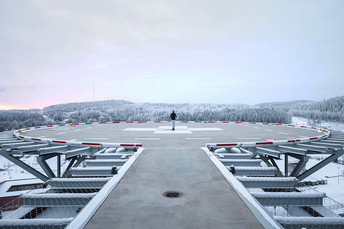 JKMM Architects completes Hospital Nova with large monolithic volumes in central Finland