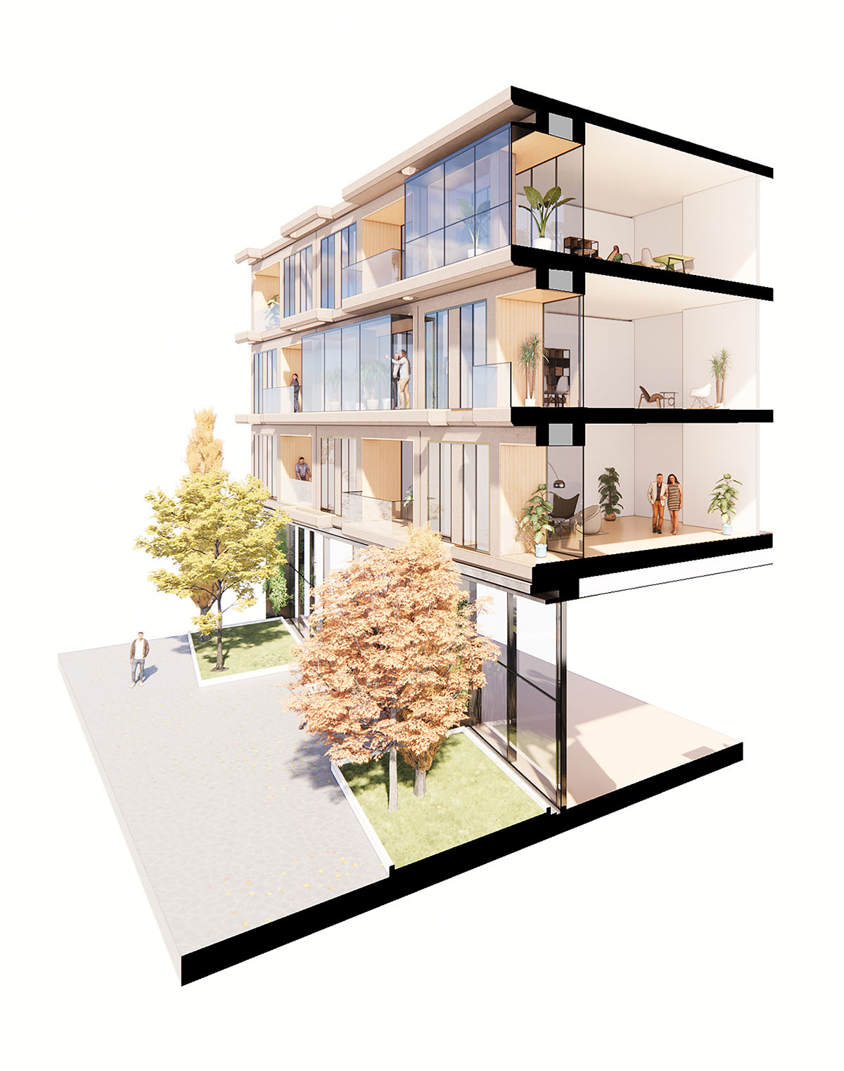 UNStudio designs community-focused residential complex in Moscow 