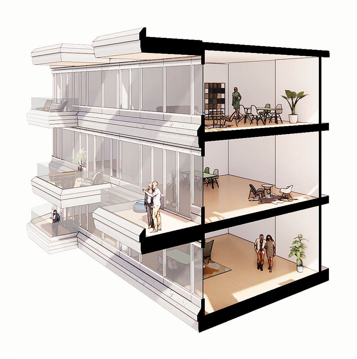 UNStudio designs community-focused residential complex in Moscow 