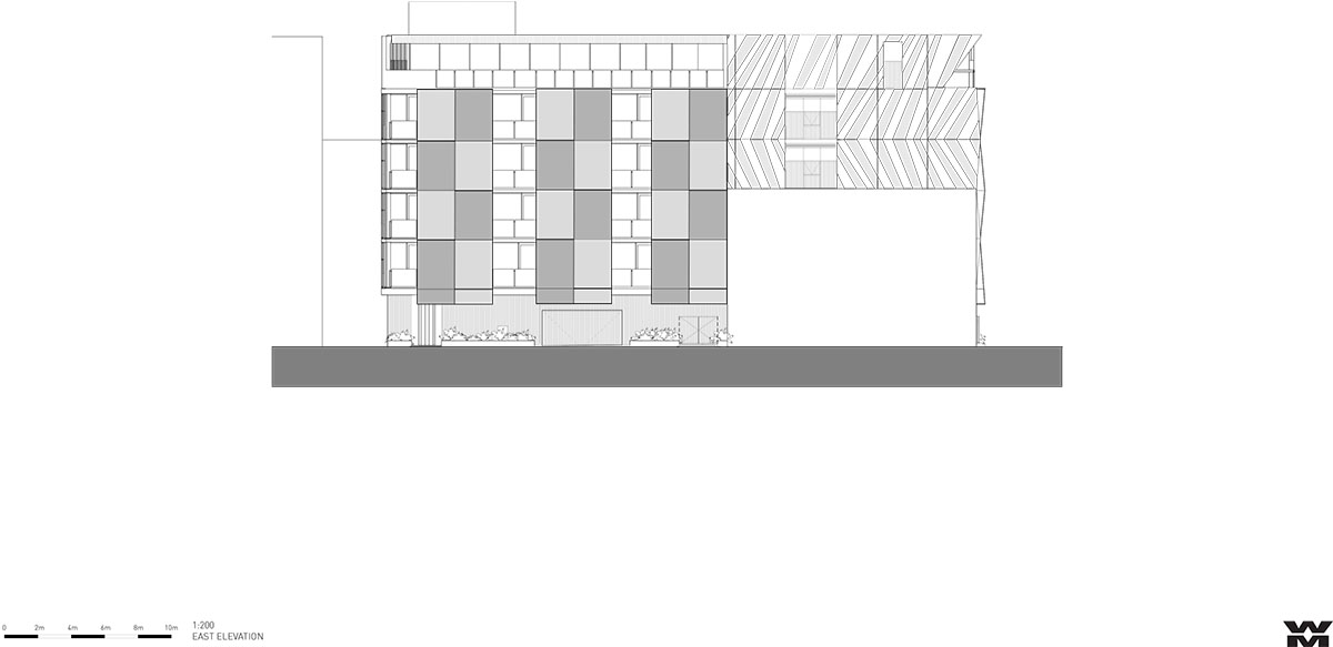 Wood Marsh's Alumuna Residences feature bronze folded mirrored glass in Australia