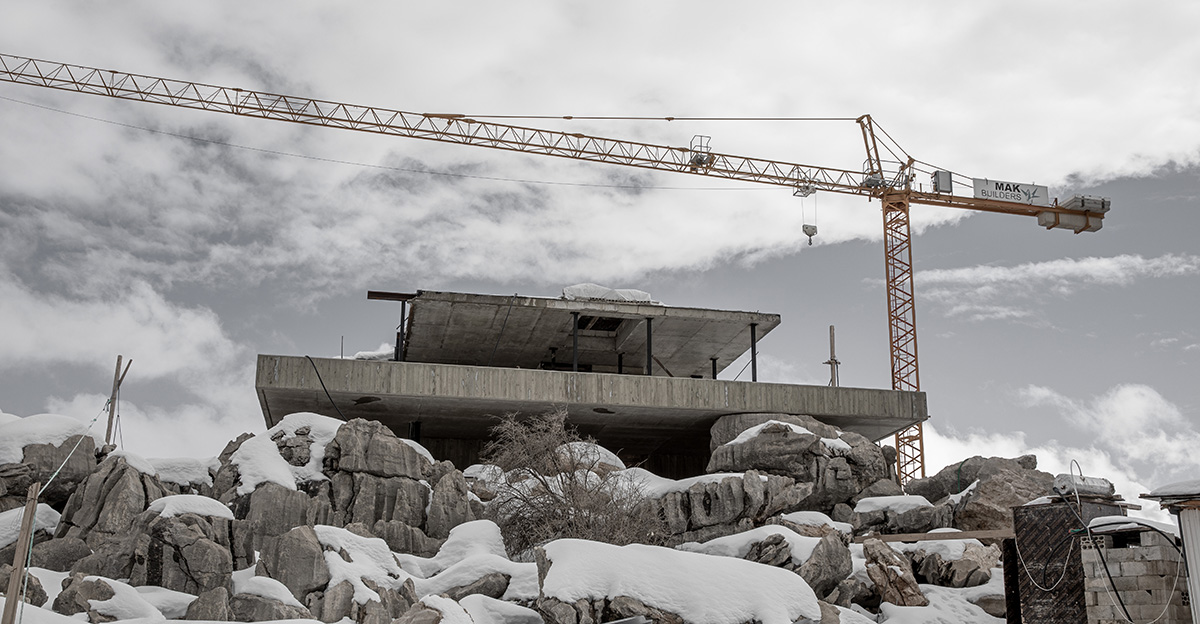 Karim Nader Studio designs new retreat referencing to limestone formations on mount Lebanon