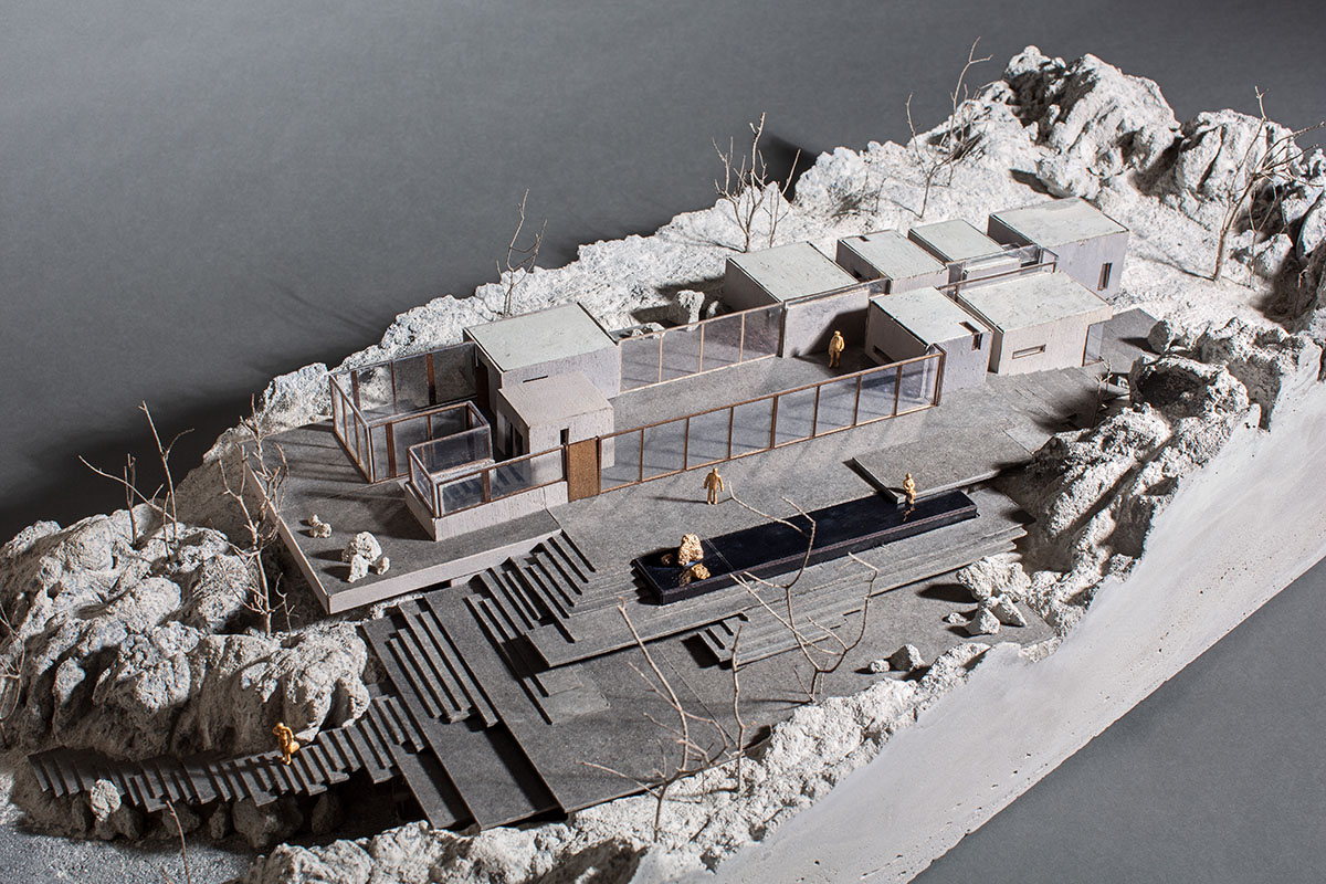 Karim Nader Studio designs new retreat referencing to limestone formations on mount Lebanon