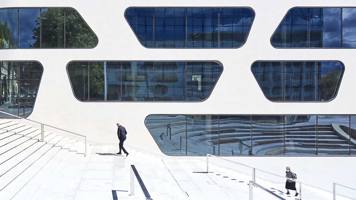 3Deluxe creates public plaza with fluid geometry that meets young generation's needs in Lithuania