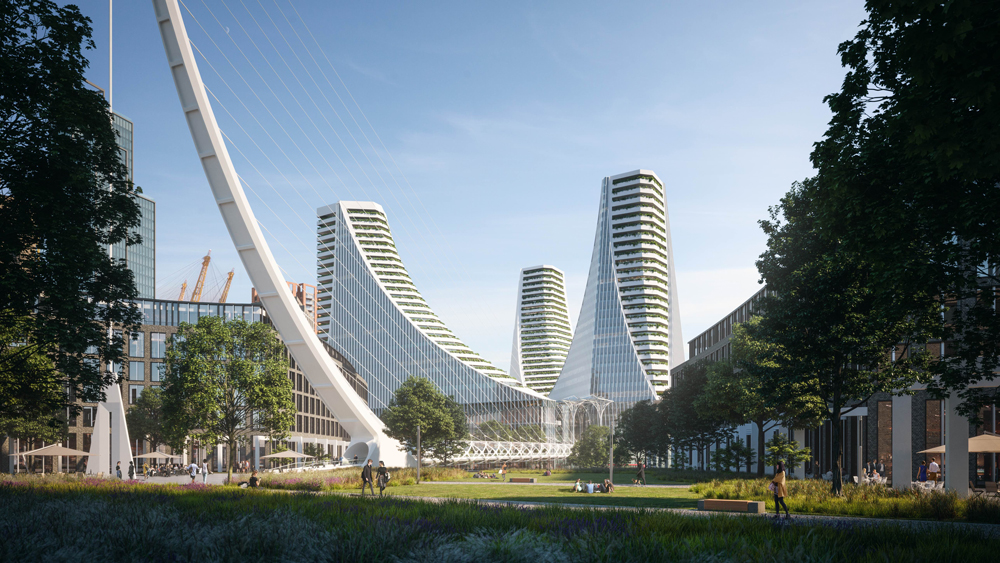 Santiago Calatrava unveils his first &pound;1BN project for London&rsquo;s  Greenwich Peninsula