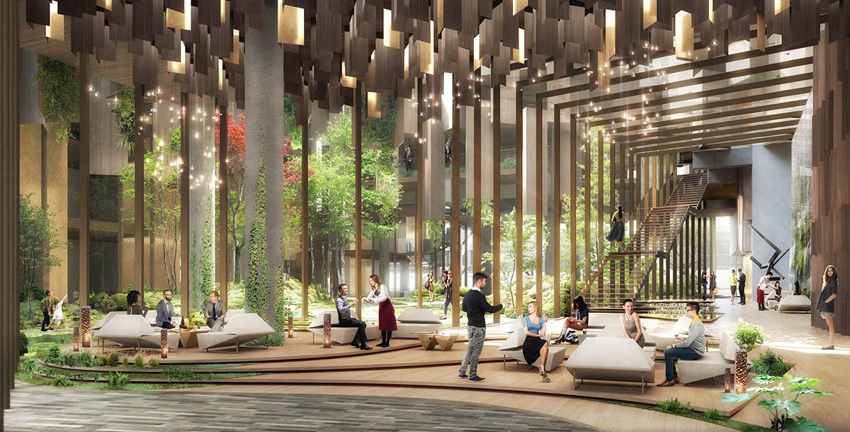 Kengo Kuma unveils design for Eco-Luxury Hotel comprised of wooden and plant covered facade
