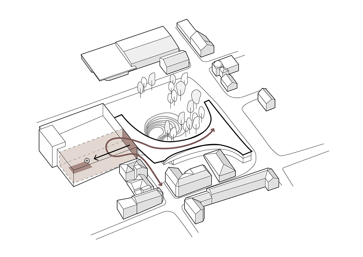 Kengo Kuma & Associates and Mad Arkitekter design curvilinear library in Norway