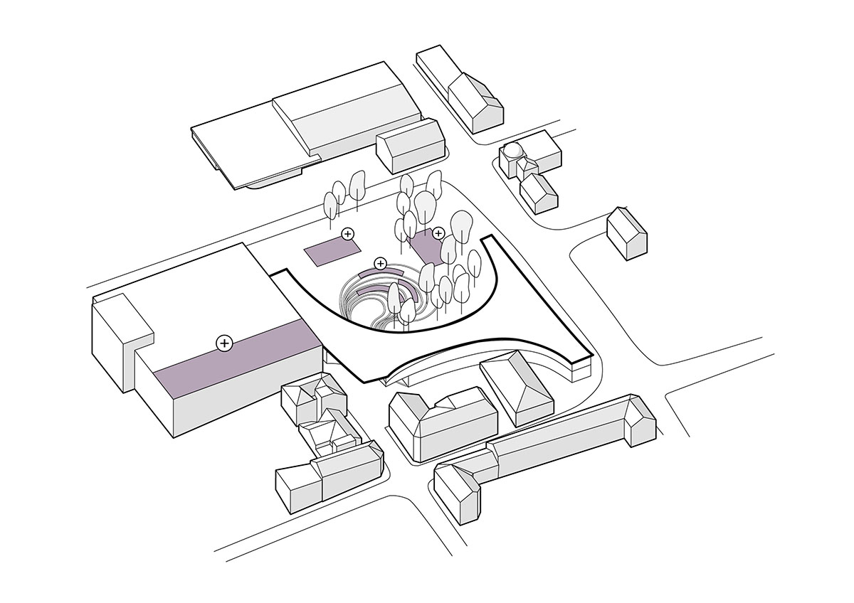 Kengo Kuma & Associates and Mad Arkitekter design curvilinear library in Norway