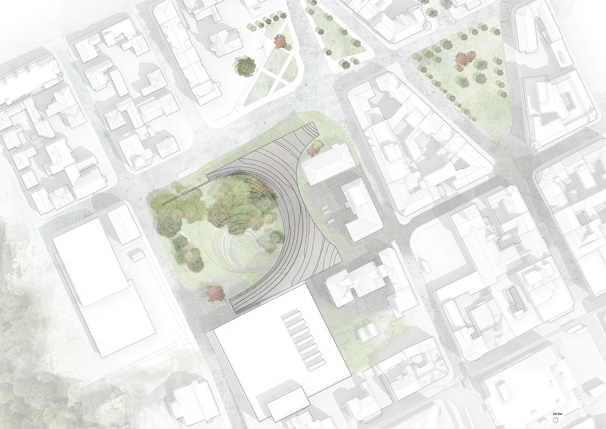 Kengo Kuma & Associates and Mad Arkitekter design curvilinear library in Norway