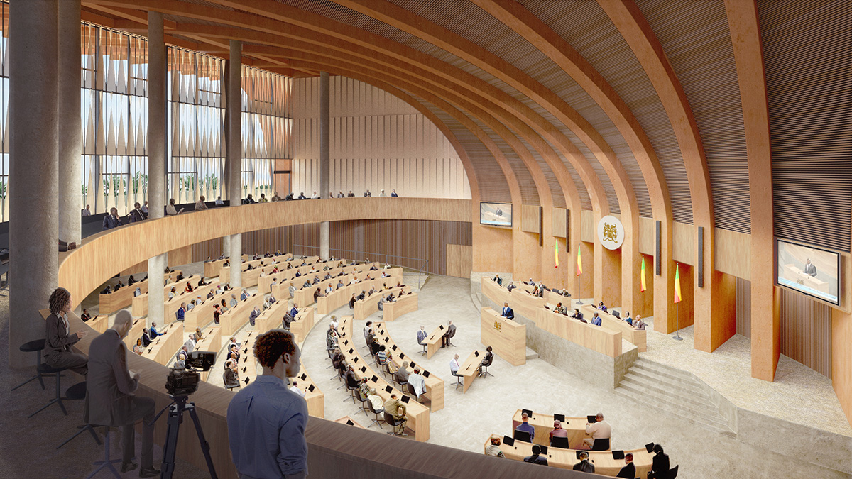 Kéré Architecture reveals design for Benin's National Assembly inspired by African palaver tree