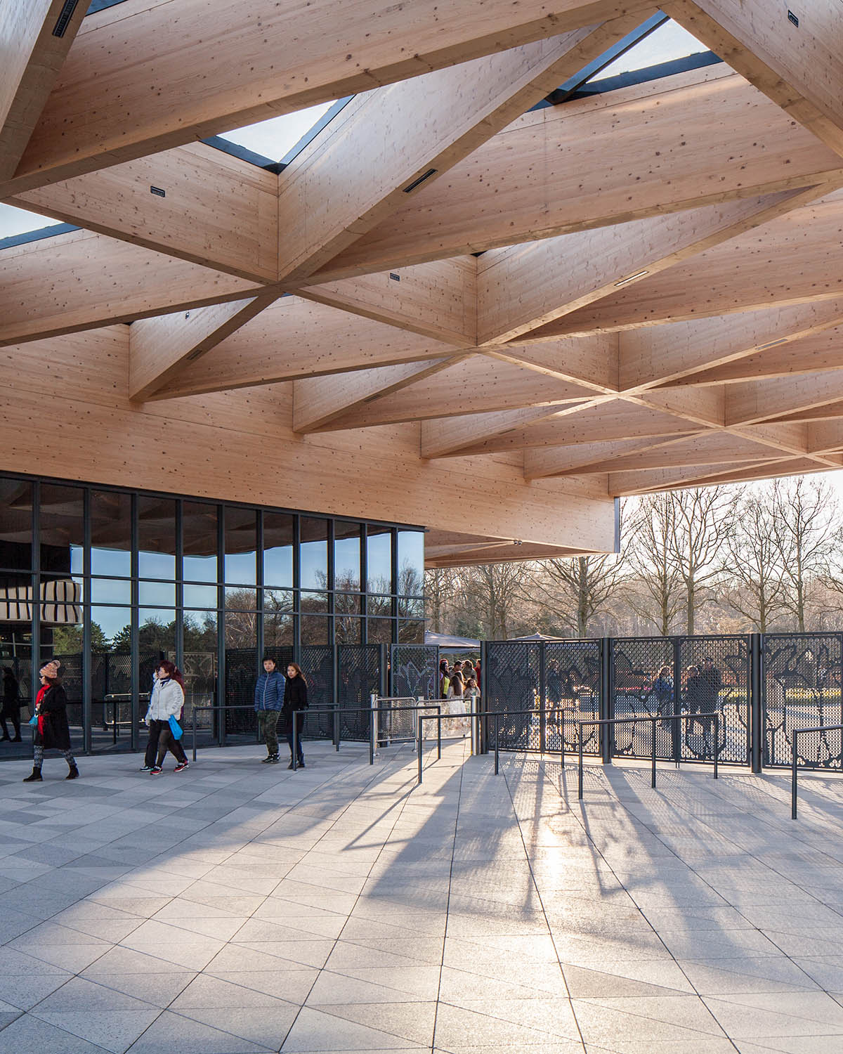 Mecanoo completes Keukenhof gatehouse composed of stepped timber roof structure