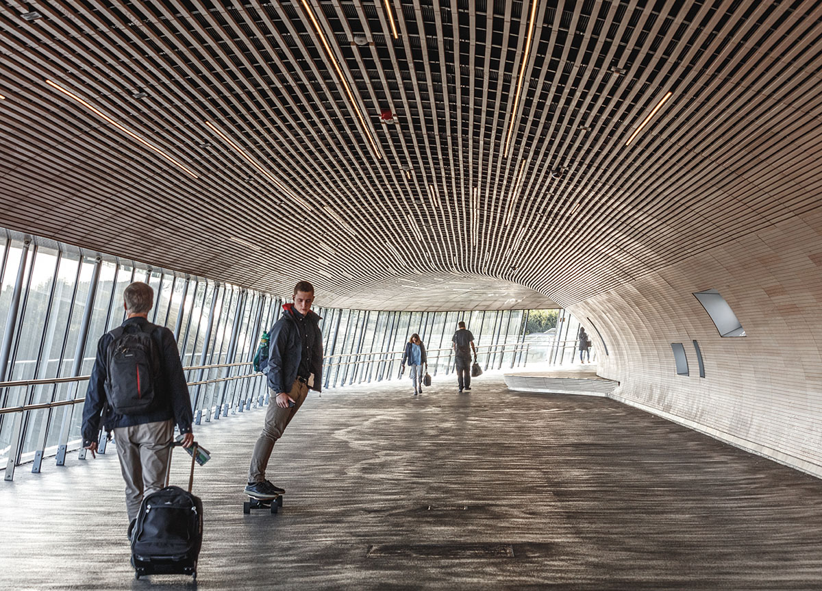 COBE and DISSING+WEITLING's sinuous tubular Køge Nord Station opened in Copenhagen