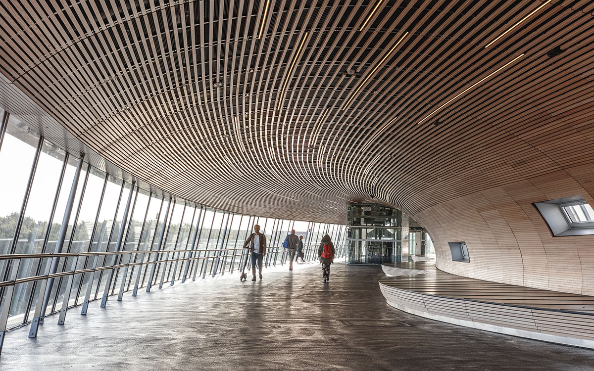 COBE and DISSING+WEITLING's sinuous tubular Køge Nord Station opened in Copenhagen